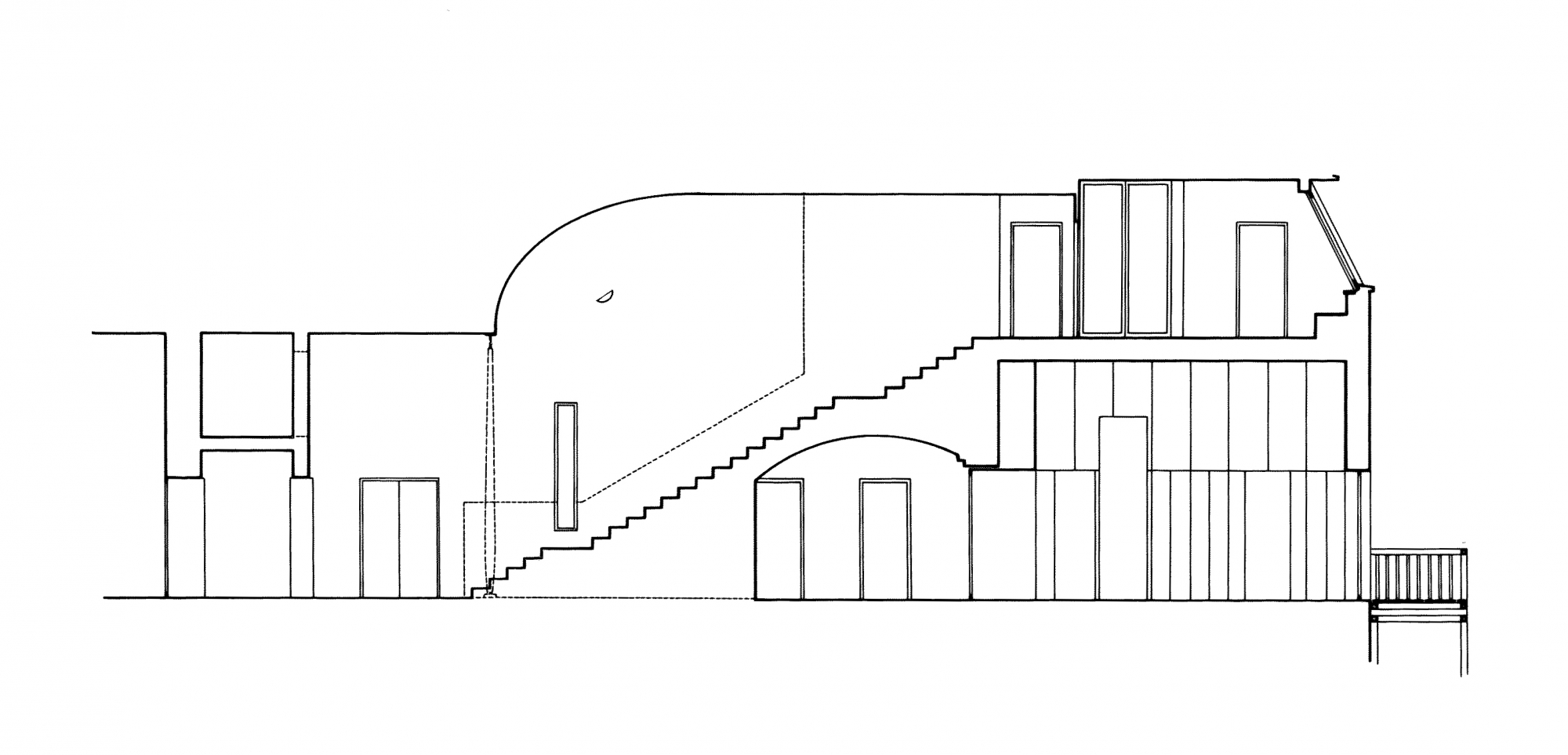 GMMK , Gert M. MAYR-KEBER ZT-GmbH. , Dachausbau Leinwand 1983