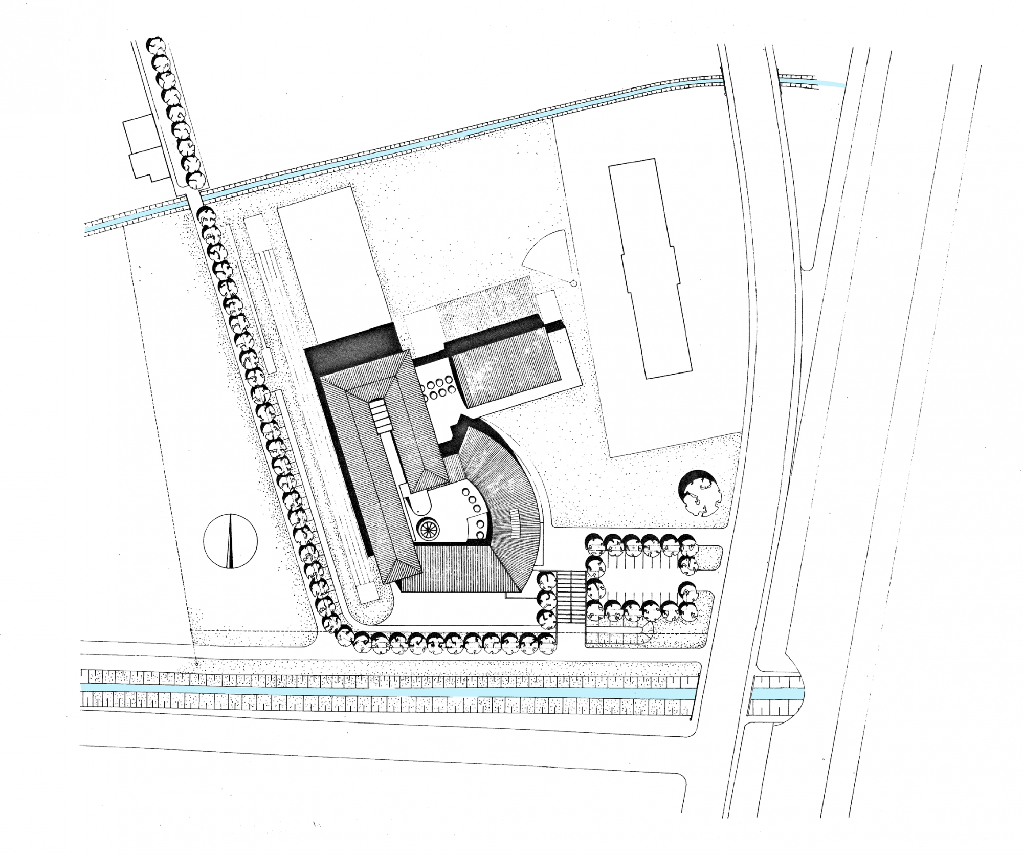 GMMK , Gert M. MAYR-KEBER ZT-GmbH. Wettbewerb Gymnasium Wr.Neustadt  1985