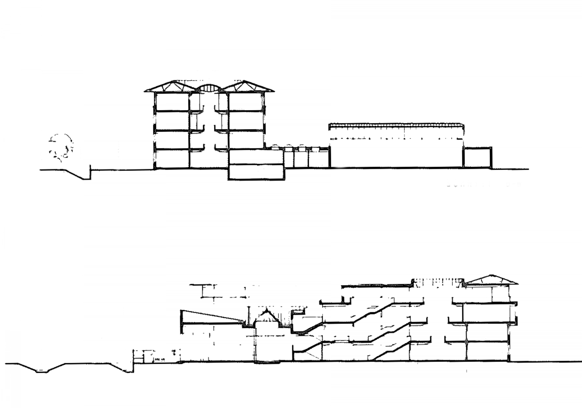 GMMK , Gert M. MAYR-KEBER ZT-GmbH. Wettbewerb Gymnasium Wr.Neustadt  1985